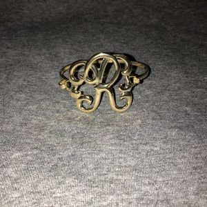 “R” initial bangle